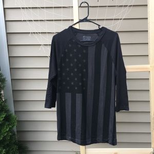 Men’s 3/4 sleeve Converse baseball tee